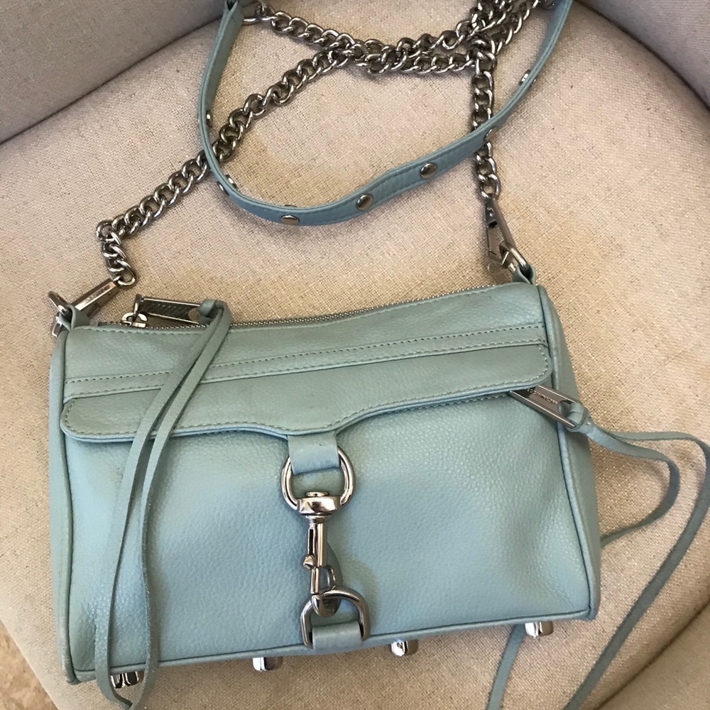 Rebecca Minkoff Tiffany Blue Mini Mac Purse